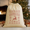 PERSONALISED Name Christmas Sack - Christmas Santa Sack