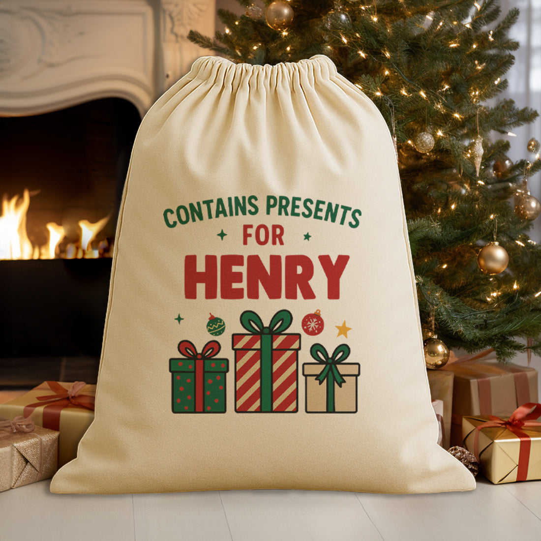 PERSONALISED Christmas Presents For - Christmas Santa Sack