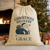 PERSONALISED Christmas Delivery Delivered To - Christmas Santa Sack