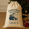 PERSONALISED Christmas Delivery Delivered To - Christmas Santa Sack