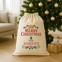 PERSONALISED Merry Christmas For - Christmas Santa Sack