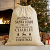 PERSONALISED Special Delivery For Name - Christmas Santa Sack