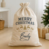 PERSONALISED Merry Christmas Delivered To - Christmas Santa Sack