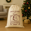 PERSONALISED Please Deliver By - Christmas Santa Sack