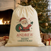 PERSONALISED NAME Merry Christmas - Christmas Santa Sack