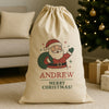 PERSONALISED NAME Merry Christmas - Christmas Santa Sack