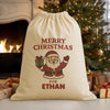 PERSONALISED Merry Christmas For - Christmas Santa Sack