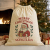 PERSONALISED Merry Christmas Delivered By Santa Claus - Christmas Santa Sack