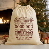 Special Delivery For A Good Dog - Christmas Dog Santa Sack
