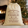 PERSONALISED Special Gift for North Pole Canine Supply - Christmas Dog Santa Sack