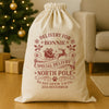PERSONALISED Delivery For - Christmas Dog Santa Sack