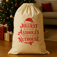 Holliest Bunch Of Assholes - Christmas Santa Sack