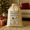 PERSONALISED Delivering Presents From North Pole - Christmas Santa Sack