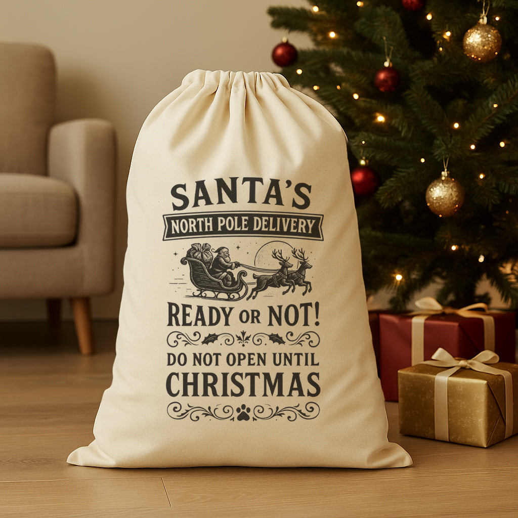 Santas North Pole Delivery - Christmas Santa Sack