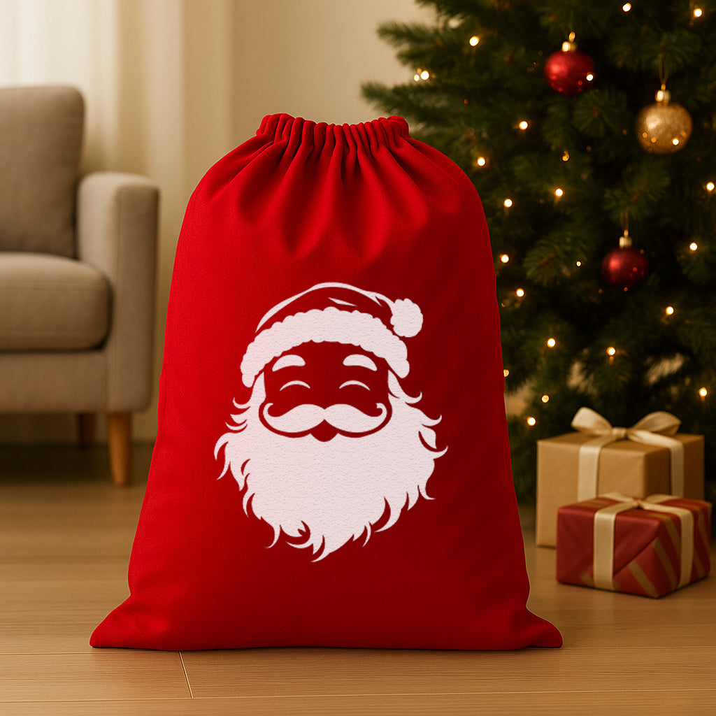 Santa Face - Christmas Santa Sack