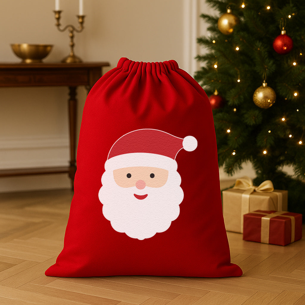 Santa Colour Face - Christmas Santa Sack