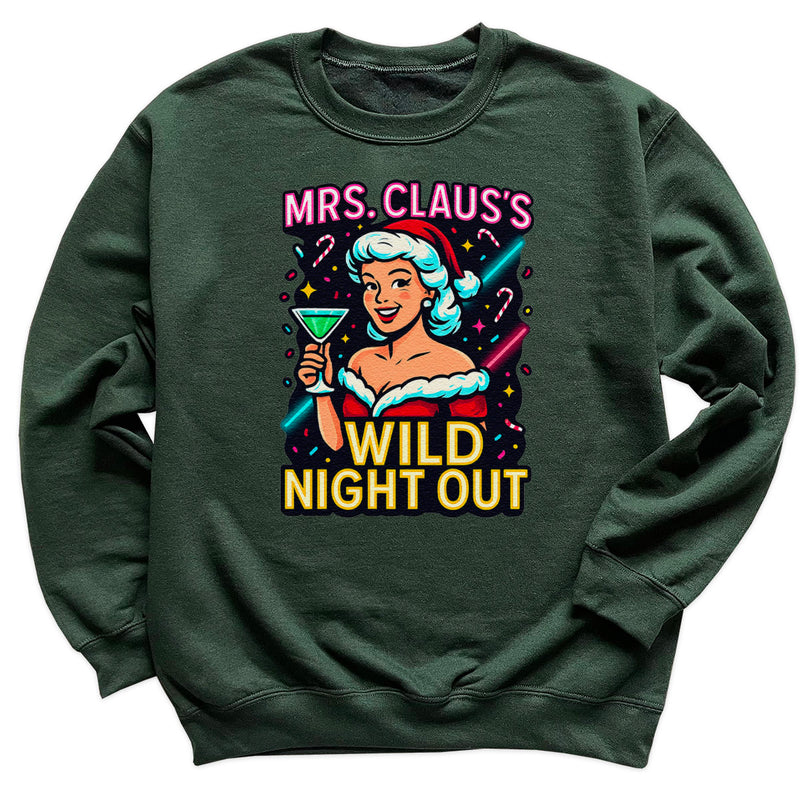 Mrs Claus's Wild Night Out - Christmas Jumper Sweatshirt - All Sizes