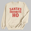 Santa Favorite Ho - Christmas Jumper Sweatshirt - All Sizes
