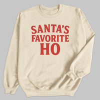 Santa Favorite Ho - Christmas Jumper Sweatshirt - All Sizes