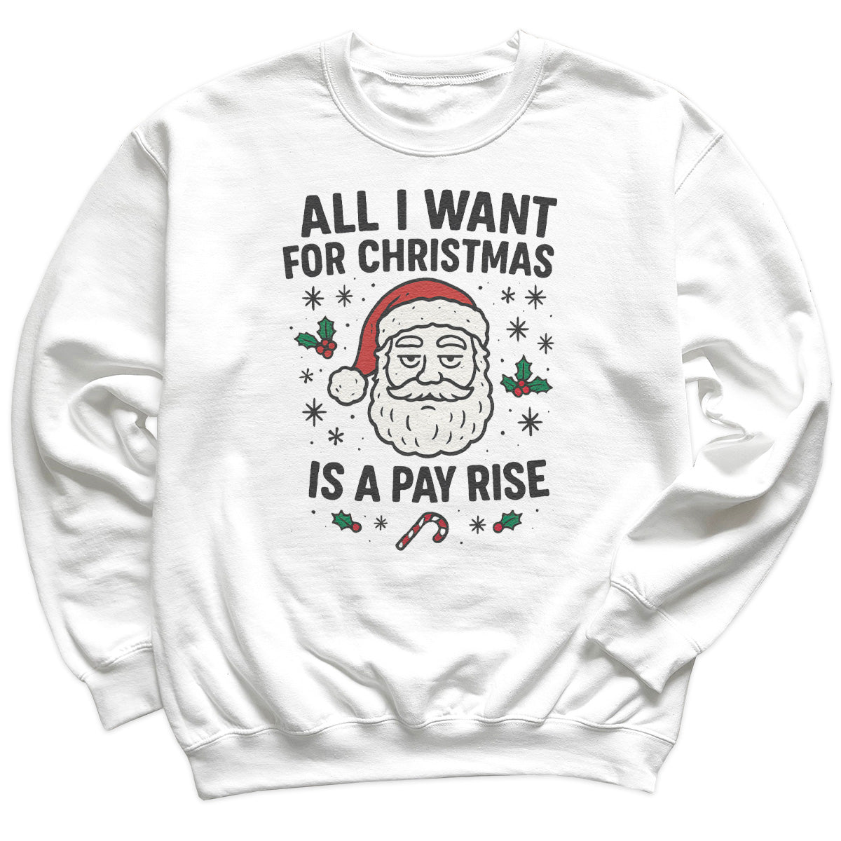 All I Want For Christmas Is A Pay Rise - Christmas Jumper Sweatshirt - All Sizes