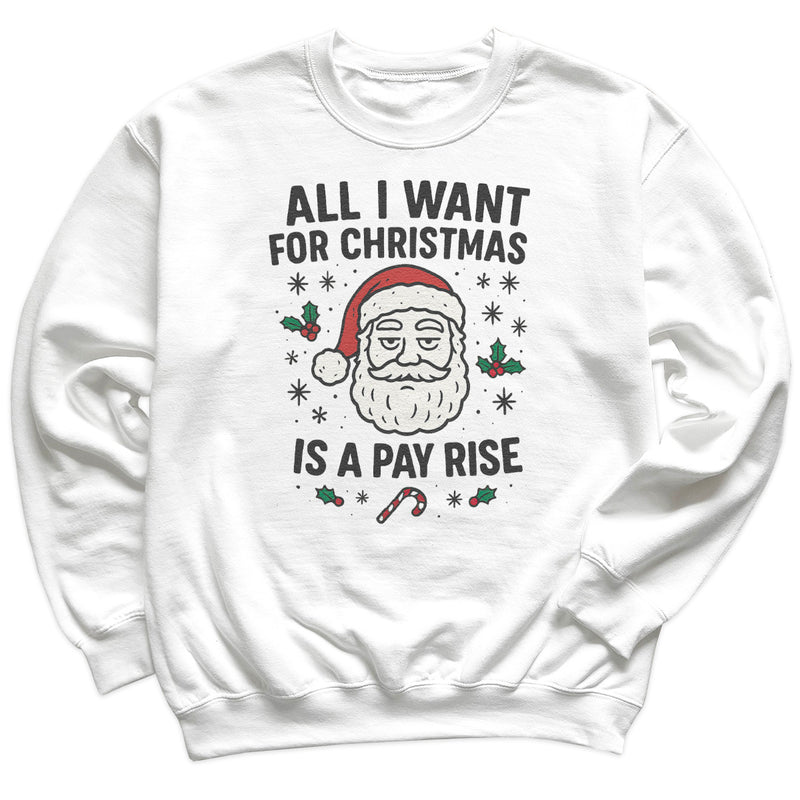 All I Want For Christmas Is A Pay Rise - Christmas Jumper Sweatshirt - All Sizes