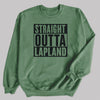 Straight Outta Lapland - Christmas Jumper Sweatshirt - Adult & Kids - All Sizes