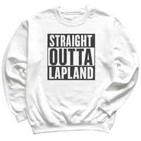 Straight Outta Lapland - Christmas Jumper Sweatshirt - Adult & Kids - All Sizes
