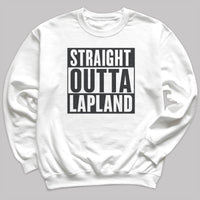 Straight Outta Lapland - Christmas Jumper Sweatshirt - Adult & Kids - All Sizes