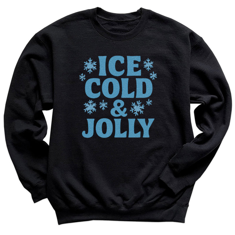 Ice Cold And Jolly - Christmas Jumper Sweatshirt - Adult & Kids - All Sizes