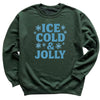 Ice Cold And Jolly - Christmas Jumper Sweatshirt - Adult & Kids - All Sizes