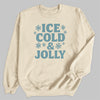 Ice Cold And Jolly - Christmas Jumper Sweatshirt - Adult & Kids - All Sizes