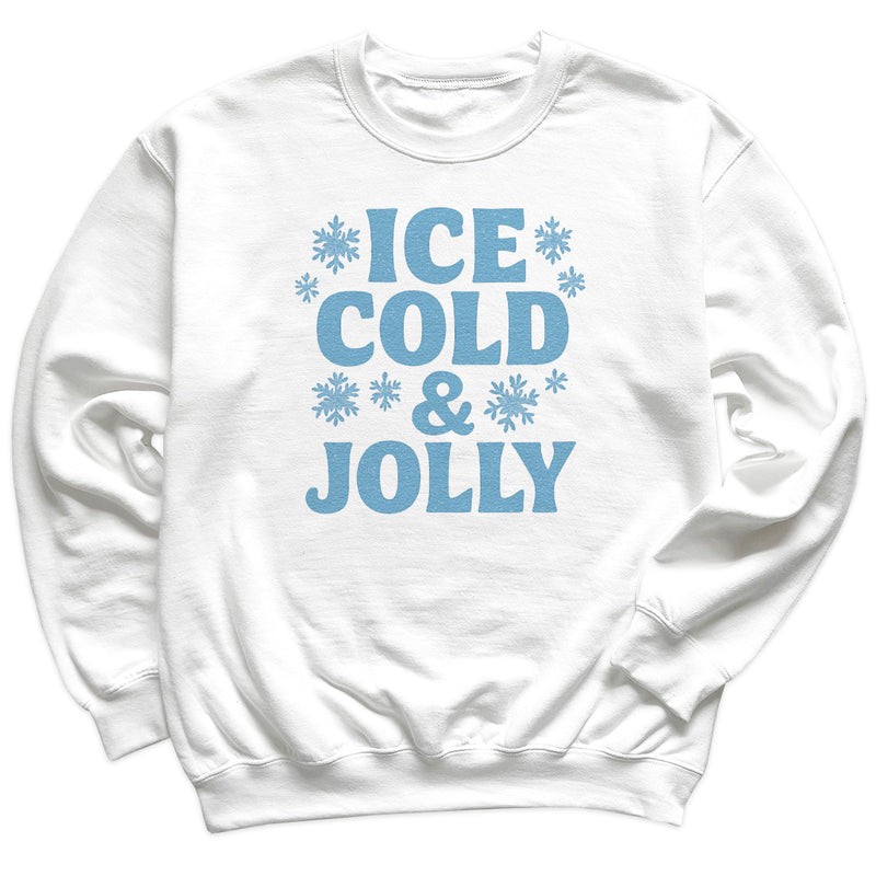 Ice Cold And Jolly - Christmas Jumper Sweatshirt - Adult & Kids - All Sizes