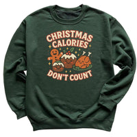 Christmas Calories Don't Count - Christmas Jumper Sweatshirt - All Sizes