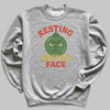 Resting Grinch Face - Christmas Jumper Sweatshirt - Adult & Kids - All Sizes