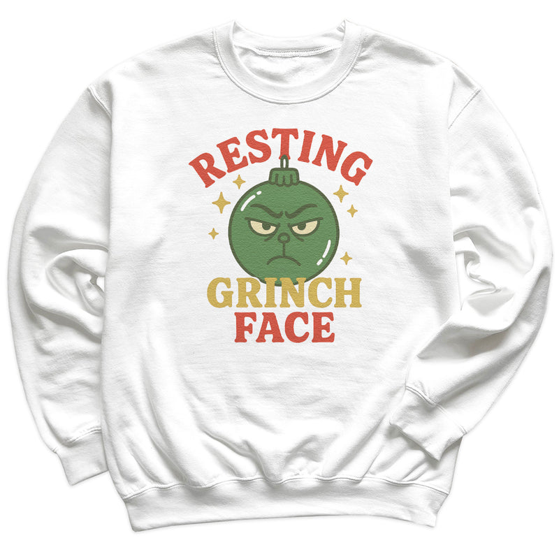 Resting Grinch Face - Christmas Jumper Sweatshirt - Adult & Kids - All Sizes