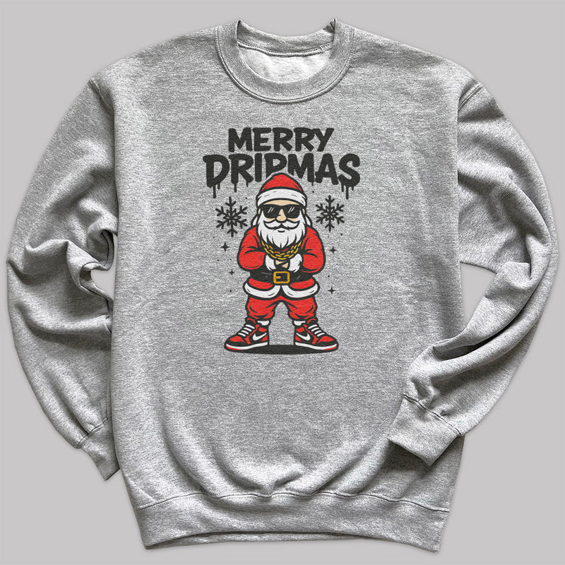 Merry Dripmas - Christmas Jumper Sweatshirt - Adult & Kids - All Sizes