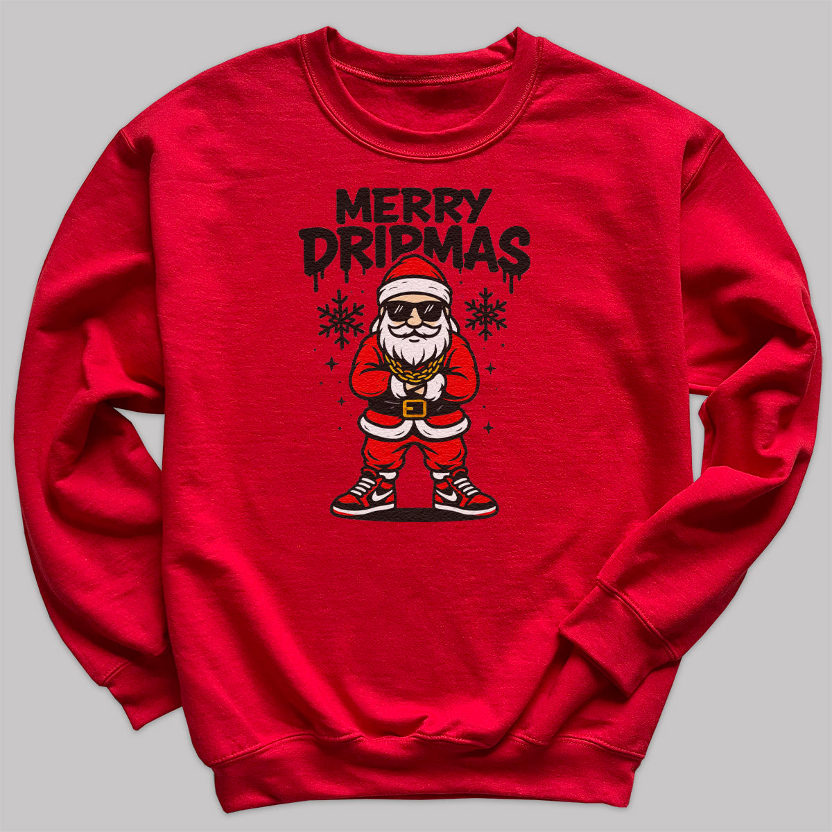 Merry Dripmas - Christmas Jumper Sweatshirt - Adult & Kids - All Sizes