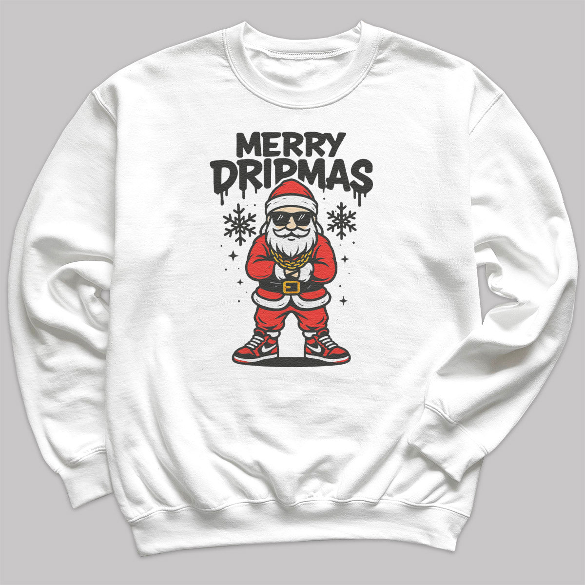 Merry Dripmas - Christmas Jumper Sweatshirt - Adult & Kids - All Sizes
