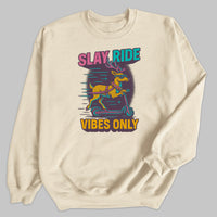 Slay Ride Vibes Only - Christmas Jumper Sweatshirt - All Sizes