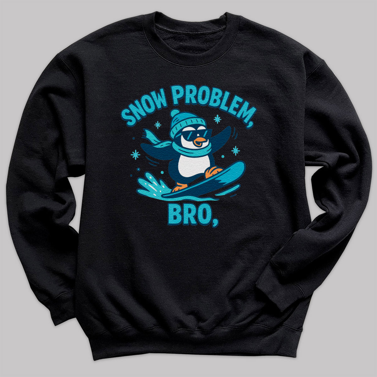 Snow Problem Bro - Christmas Jumper Sweatshirt - Adult & Kids - All Sizes