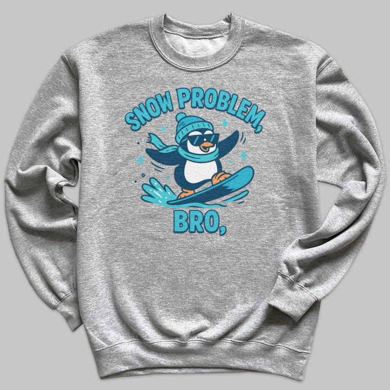 Snow Problem Bro - Christmas Jumper Sweatshirt - Adult & Kids - All Sizes