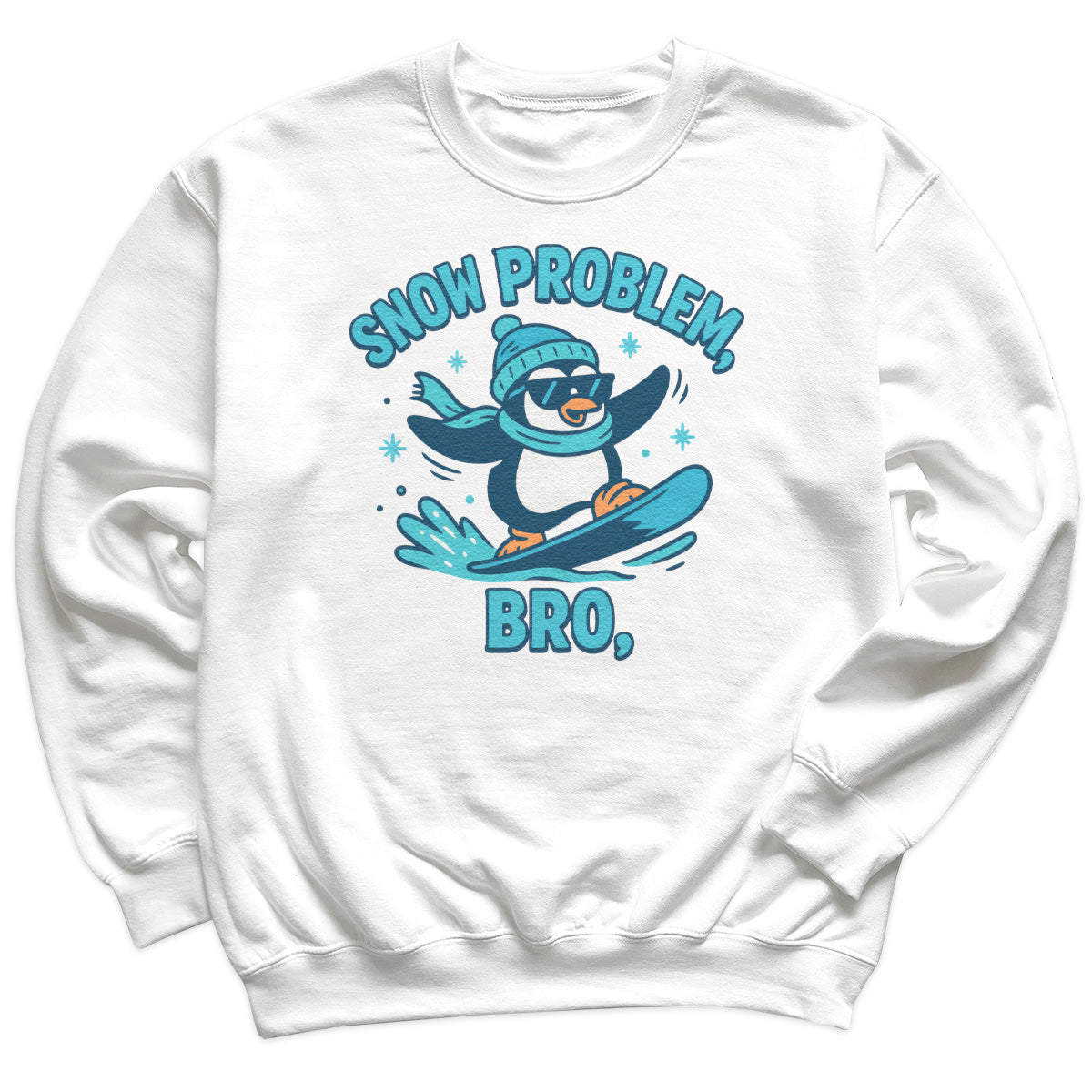 Snow Problem Bro - Christmas Jumper Sweatshirt - Adult & Kids - All Sizes
