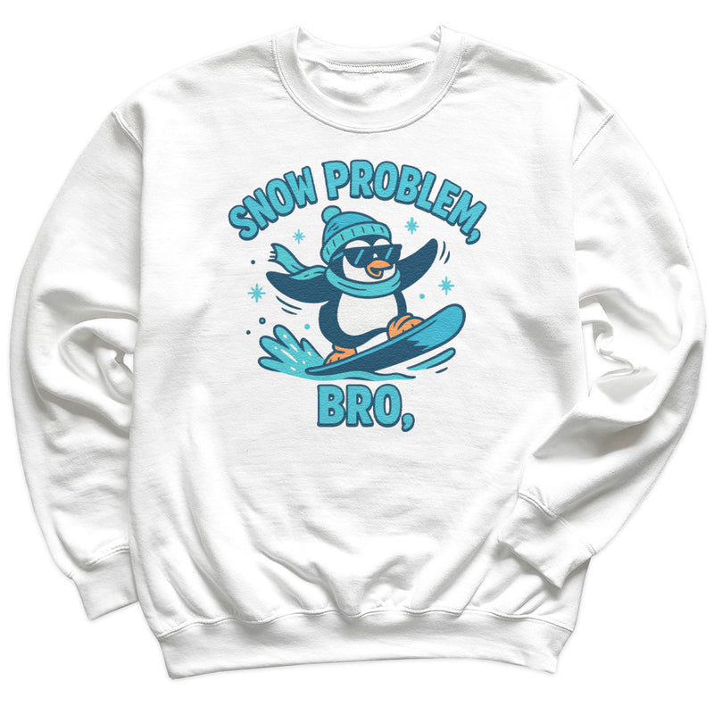 Snow Problem Bro - Christmas Jumper Sweatshirt - Adult & Kids - All Sizes