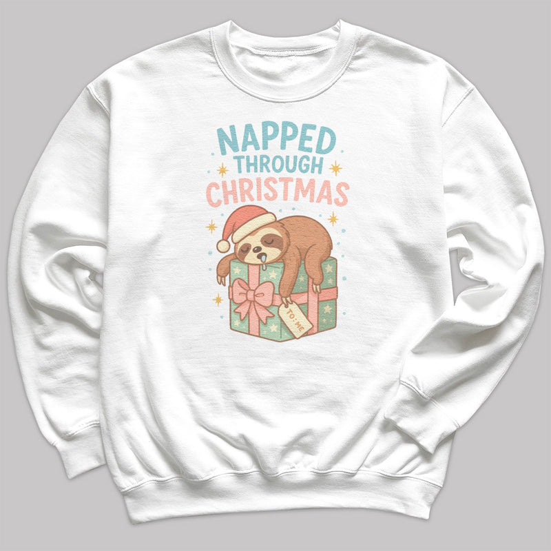 Nappy Through Christmas - Christmas Jumper Sweatshirt - Adult & Kids - All Sizes