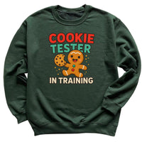 Cookie Tester in Training - Christmas Jumper Sweatshirt - Adult & Kids - All Sizes
