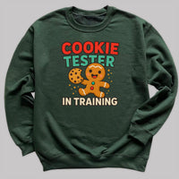 Cookie Tester in Training - Christmas Jumper Sweatshirt - Adult & Kids - All Sizes