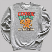 Cookie Tester in Training - Christmas Jumper Sweatshirt - Adult & Kids - All Sizes