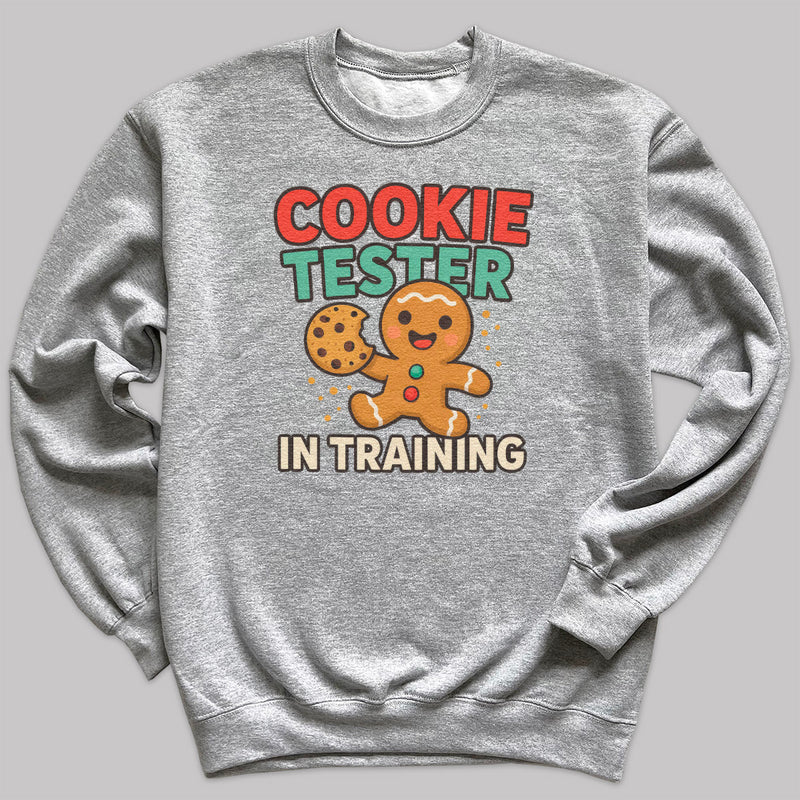 Cookie Tester in Training - Christmas Jumper Sweatshirt - Adult & Kids - All Sizes