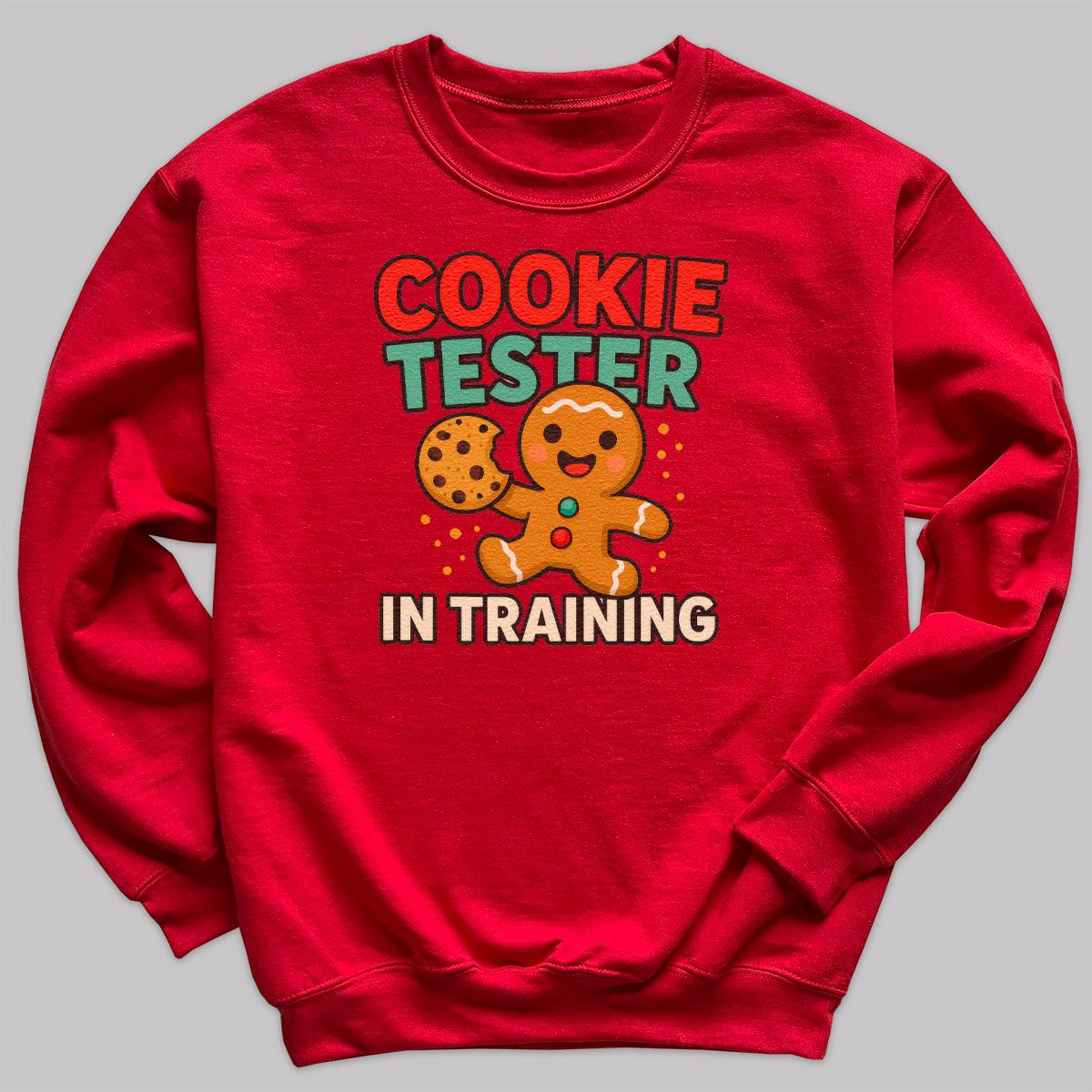 Cookie Tester in Training - Christmas Jumper Sweatshirt - Adult & Kids - All Sizes