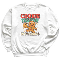 Cookie Tester in Training - Christmas Jumper Sweatshirt - Adult & Kids - All Sizes